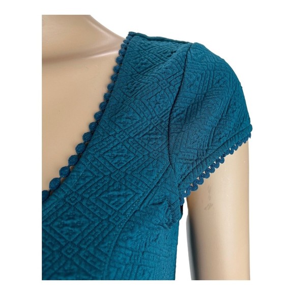 Free People Teal Fit n Flare Show Me Your Back Dress XS Above Knee - Picture 4 of 14